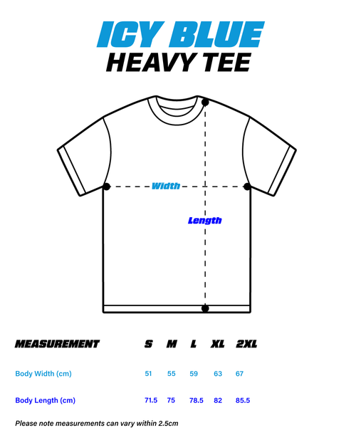 RELOAD ICY BLUE HEAVY TEE