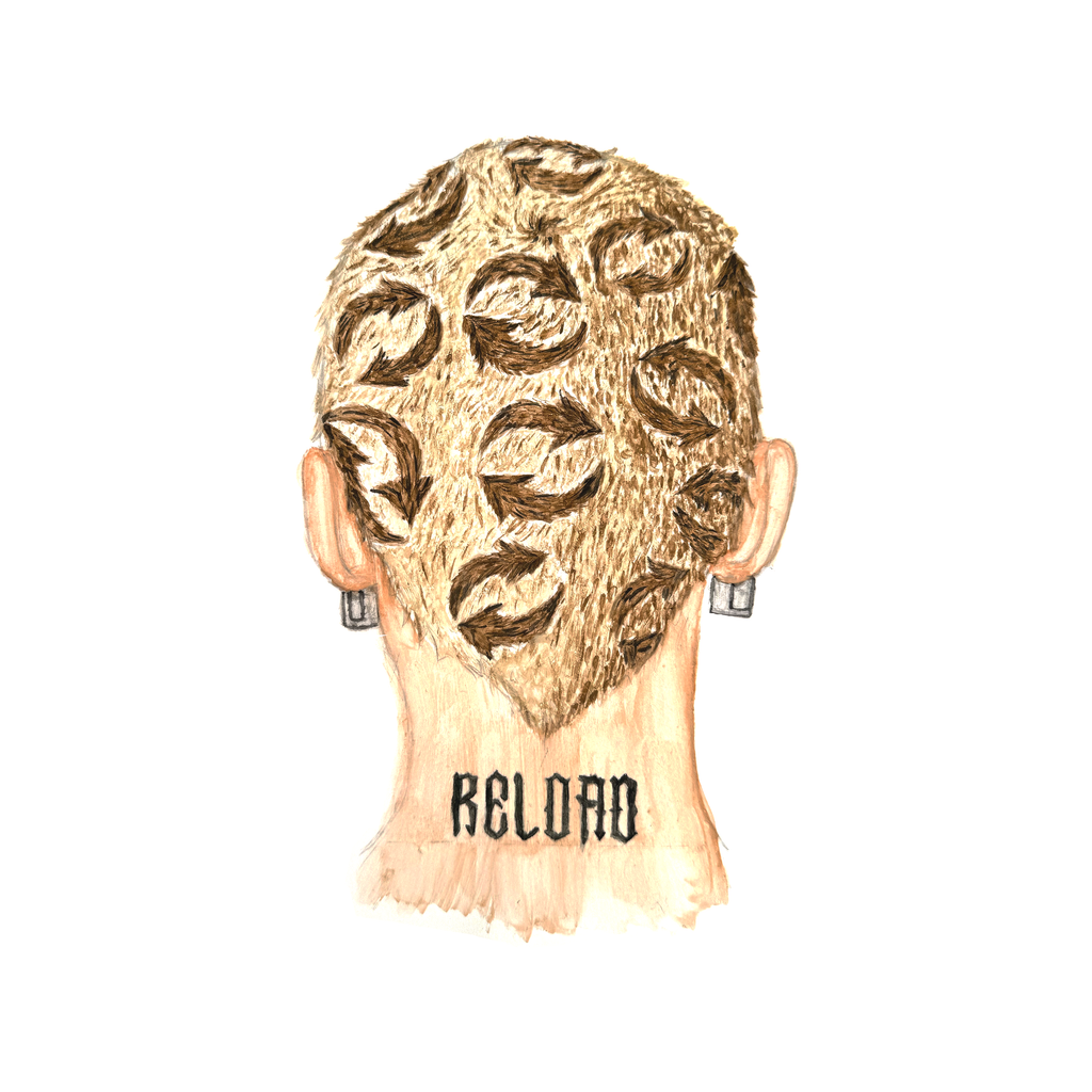 RELOAD BUZZCUT STICKER