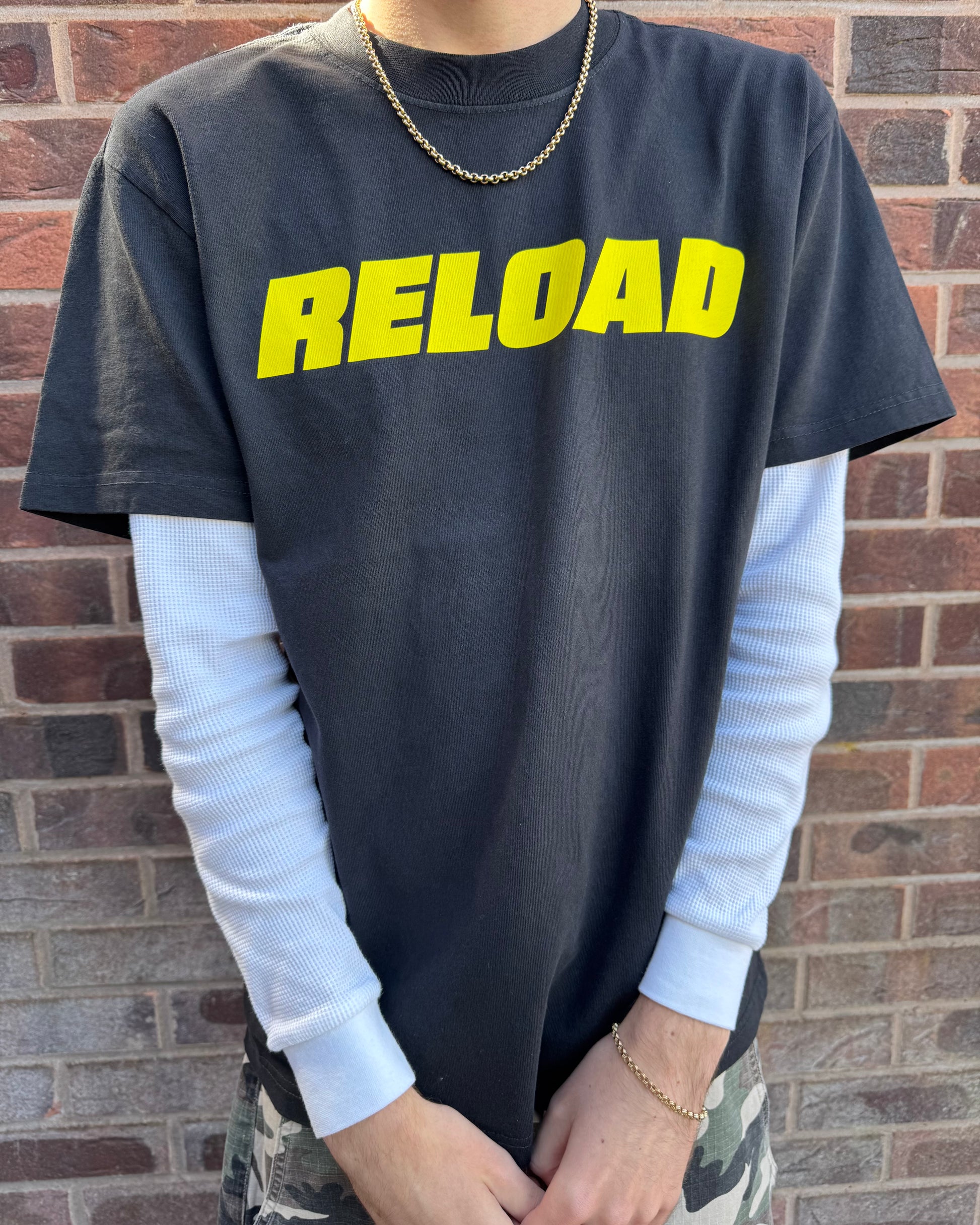 RELOAD BLACKNYELLA HEAVY FADED TEE
