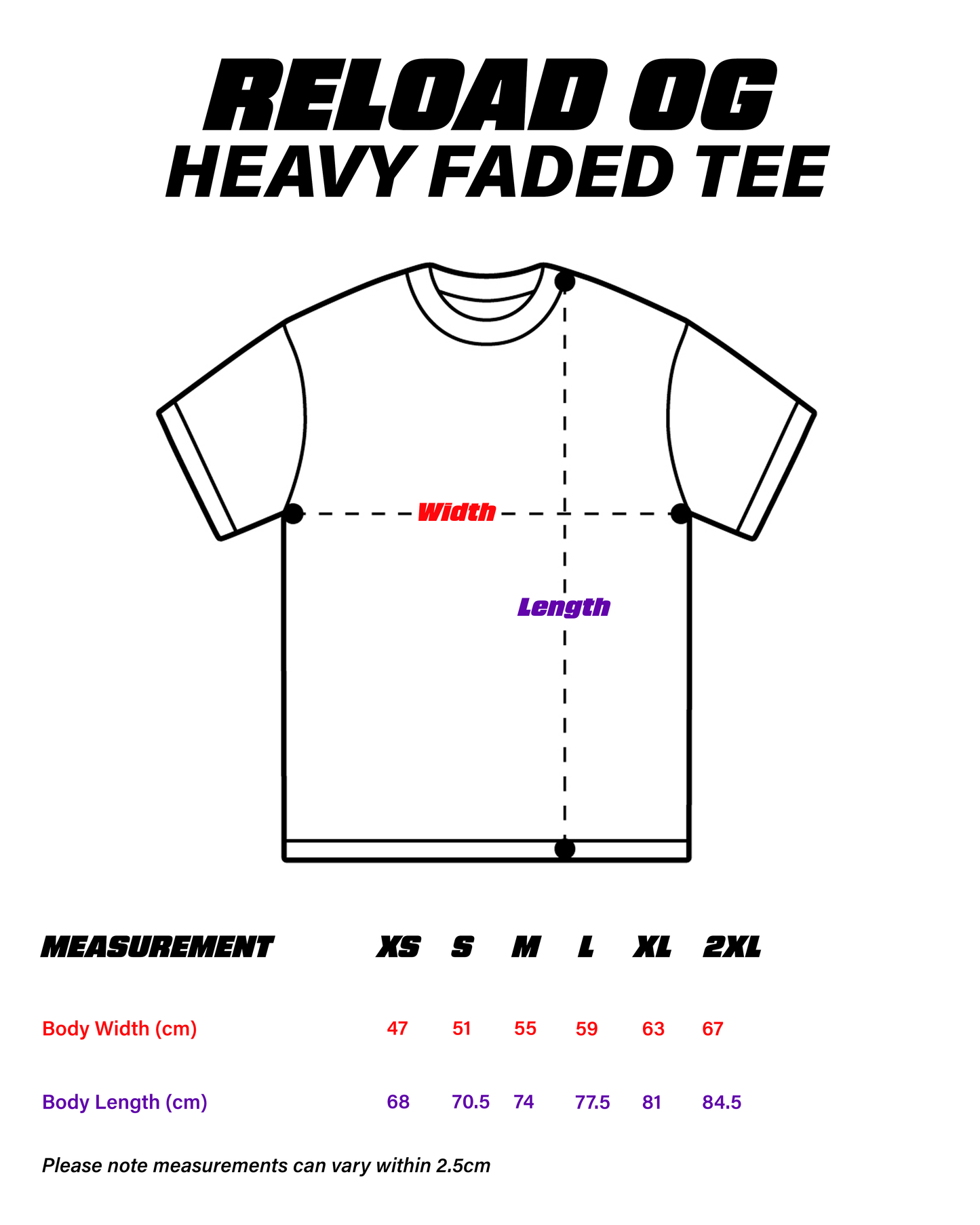 RELOAD OG TEE HEAVY FADED GREY